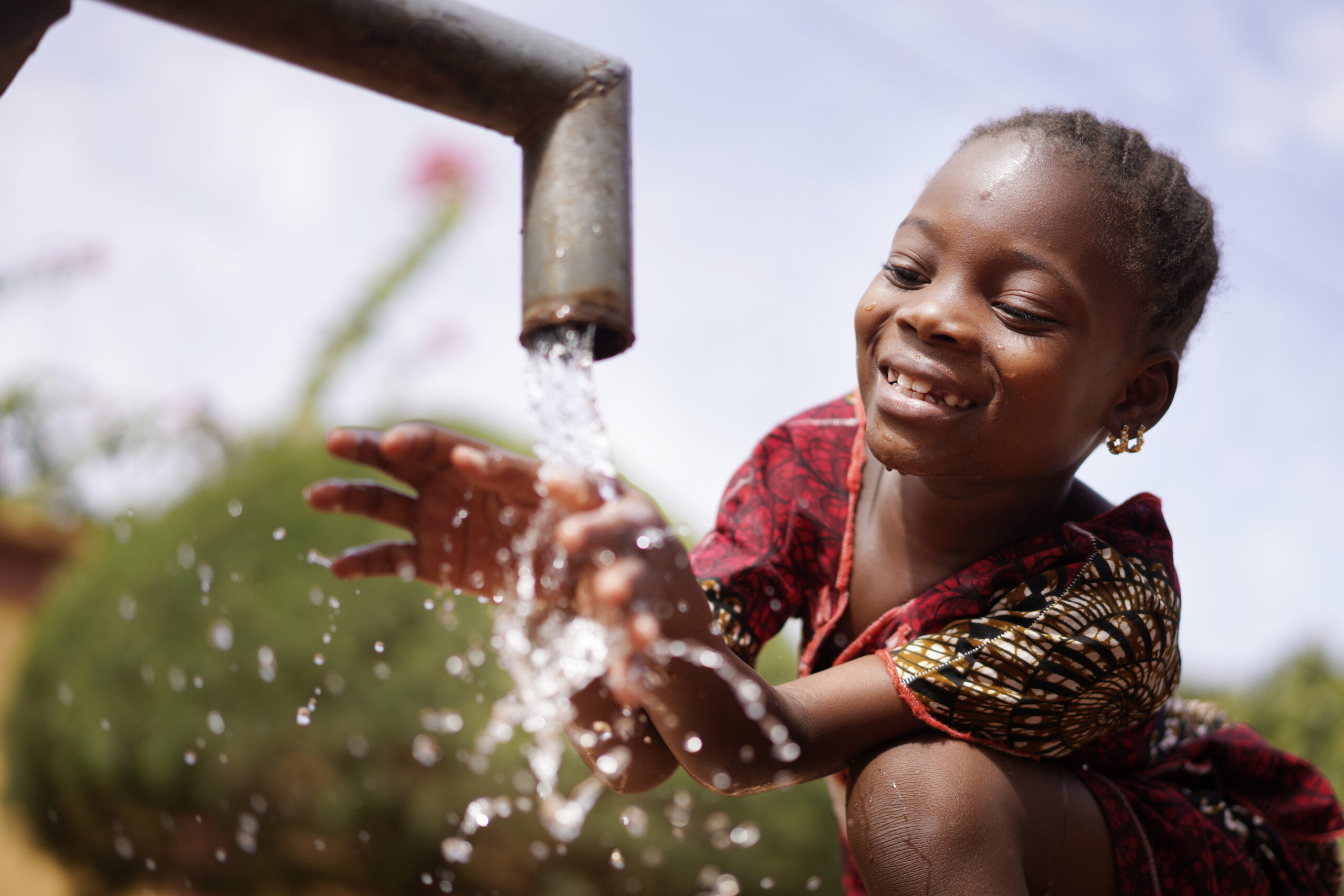 Water is Life for African Children, Little Gorgeous Black Girl D